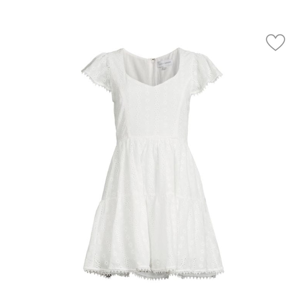 White eyelet minidress: lost &wander size M